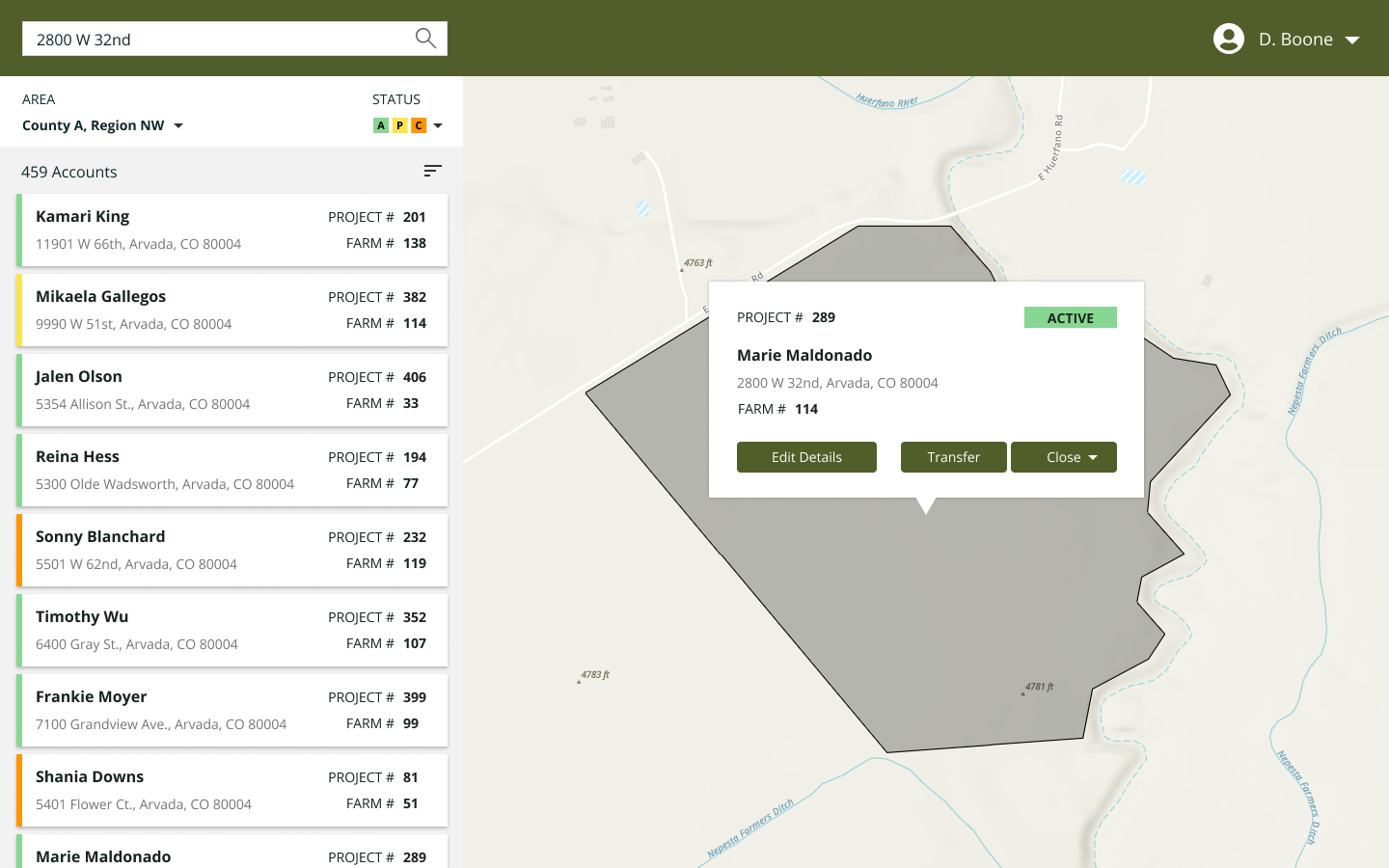 Search and edit – Map UI Patterns