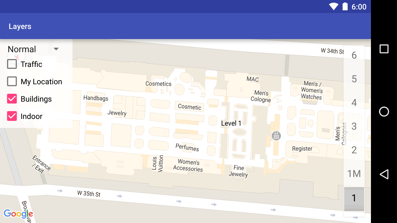 Floor selector – Map UI Patterns